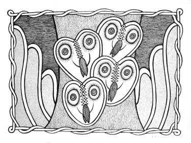 Owls by Liz Parkinson