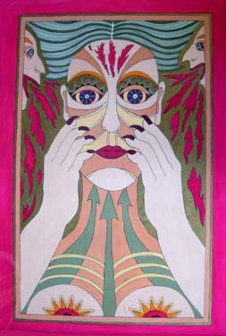 Touching my face by Liz Parkinson
