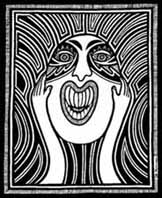 Woman Shouting by Liz Parkinson