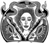 Woman with Snakes & Turkeys