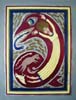 Woman and maroan snake by Liz Parkinson