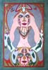 Woman with fish, snakes & other people by Liz Parkinson