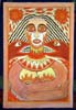 Woman with eczema & red snakes by Liz Parkinson